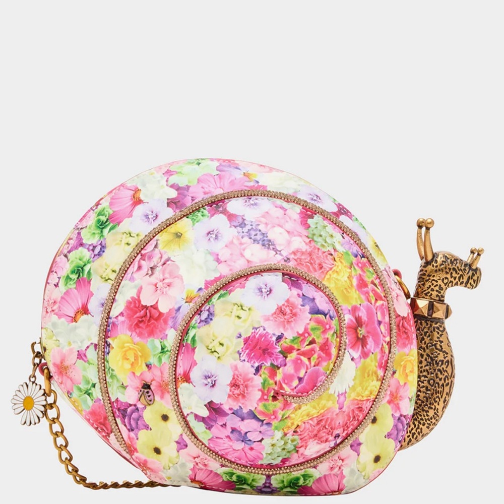 Betsey Johnson Snailed It Kitsch Kaleidoscope Floral Purse |Cottage Tropicoqueta